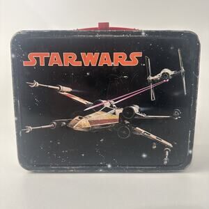 Vintage Star Wars X-Wing Lunch Box – Classic‎ Retro Collectible Tin 1977 Thermos